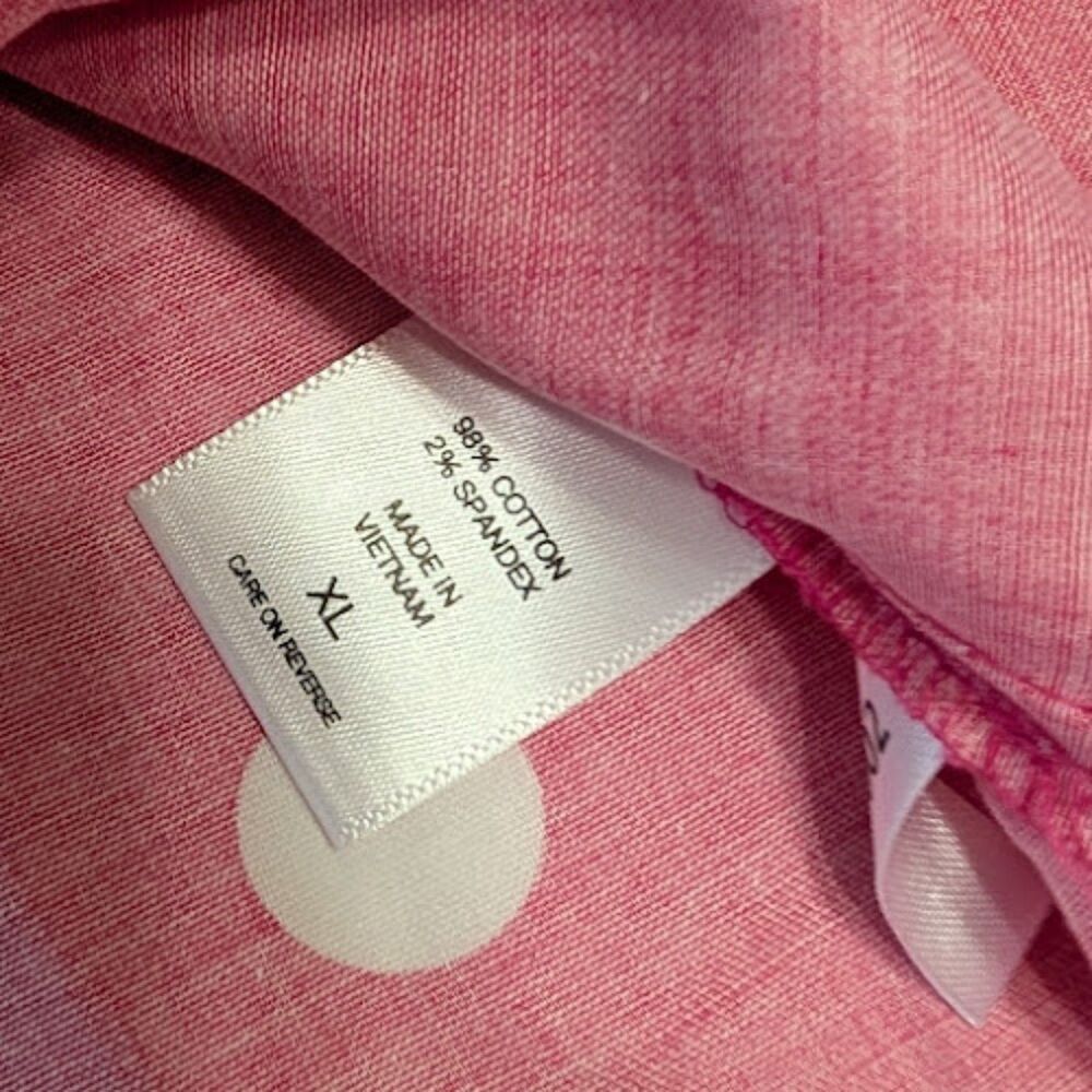 NWT New York & Company 7th Avenue Pink & White Polka Dot Button Down Shirt - Picture 4 of 4